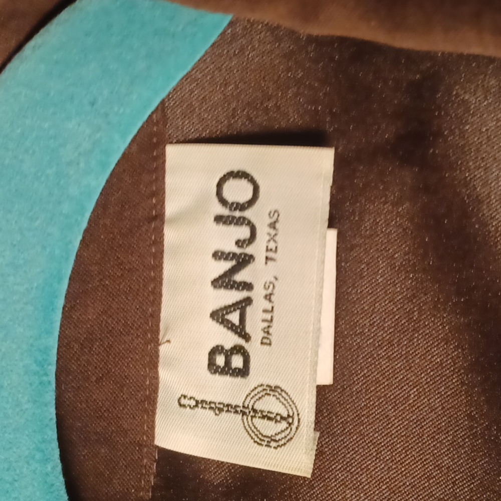 Vintage 70s Banjo Dallas Texas Suede Jacket